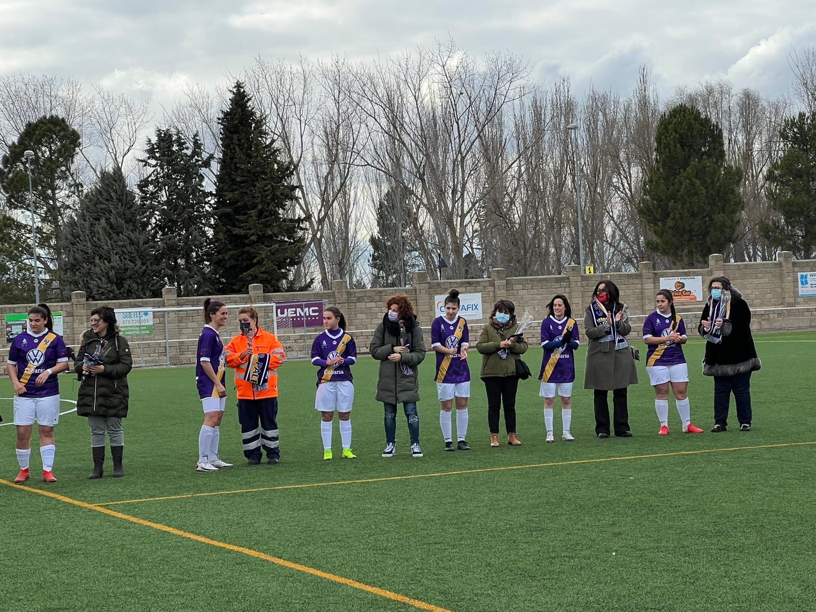 Reconocimiento del C.D. Palencia Fútbol Femenino por el Día Internacional de la Mujer