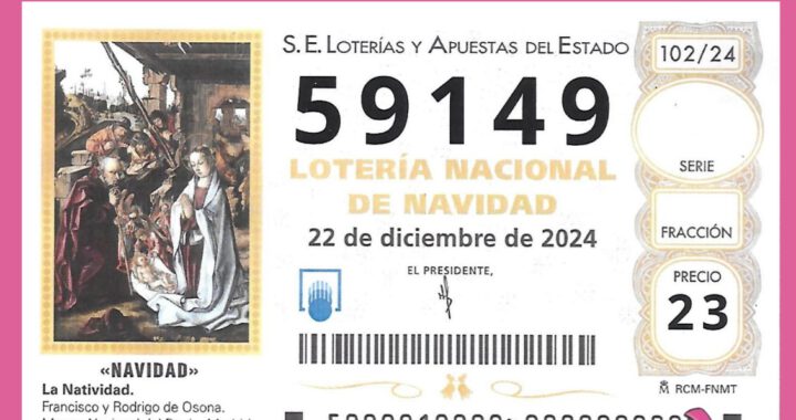 ✨🎄 ¡Lotería de Navidad con la Asociación! ¡El número de la suerte es el 59149! ✨🎄